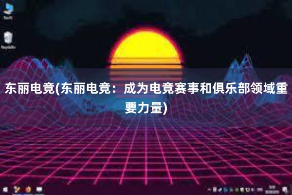 东丽电竞(东丽电竞：成为电竞赛事和俱乐部领域重要力量)