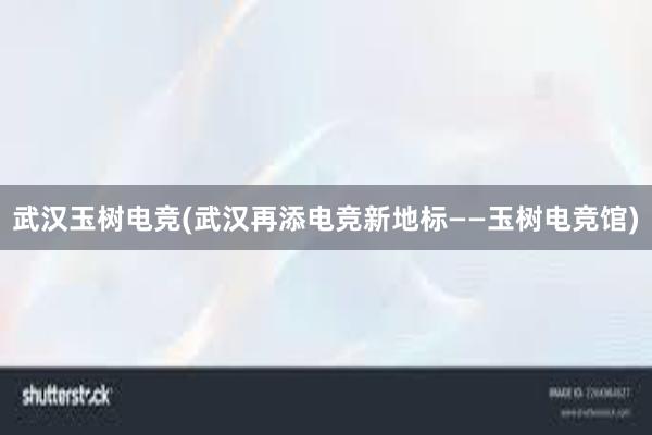 武汉玉树电竞(武汉再添电竞新地标——玉树电竞馆)