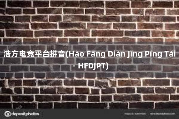 浩方电竞平台拼音(Hào Fāng Diàn Jìng Píng Tái - HFDJPT)